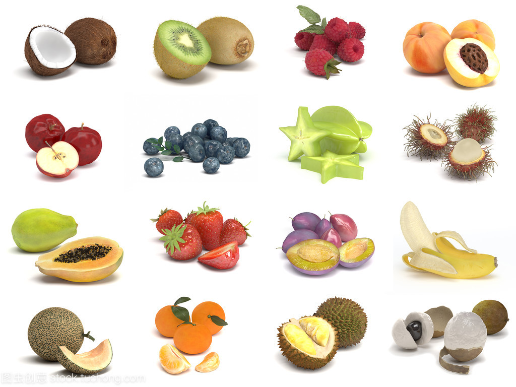 跨界美学 当什锦鲜活农产品水果邂逅白色背景上的化妆品